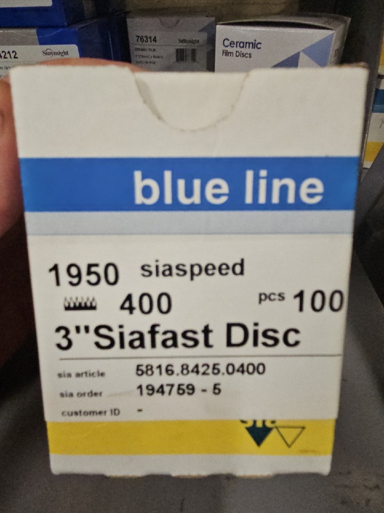 Sia Siafast 3" Sanding Discs 100 Pc Box 400
