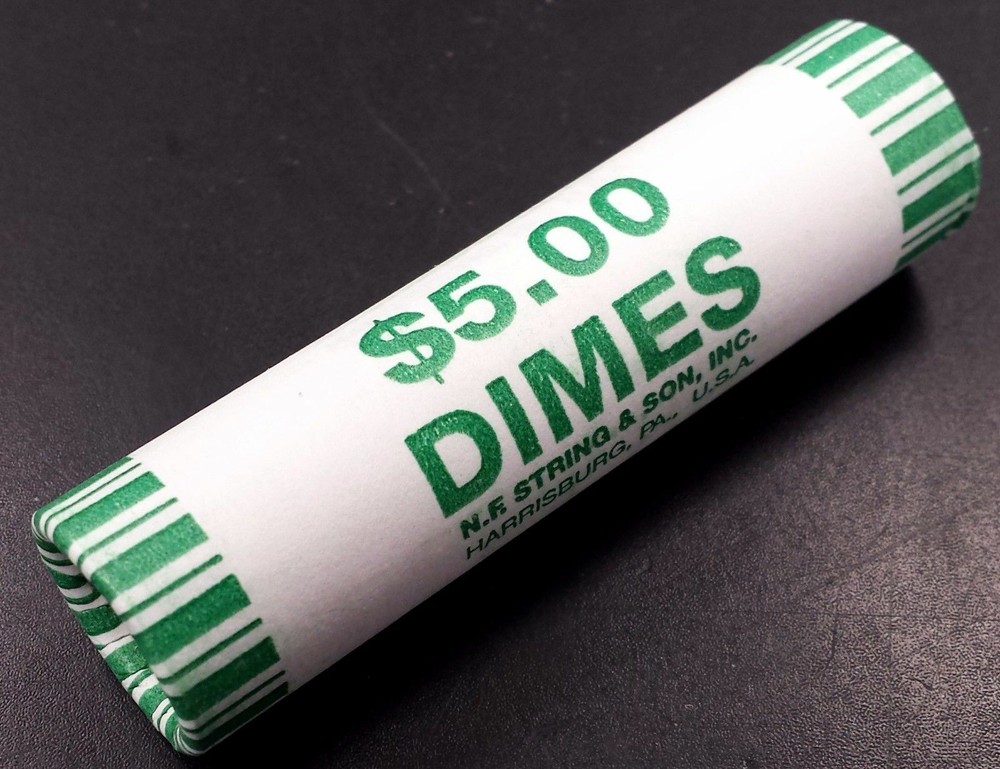 2009 DIME ROLL - D Uncirculated Roosevelt Dime Roll From Box💥💥💥💥💥💥💥💥💥💥