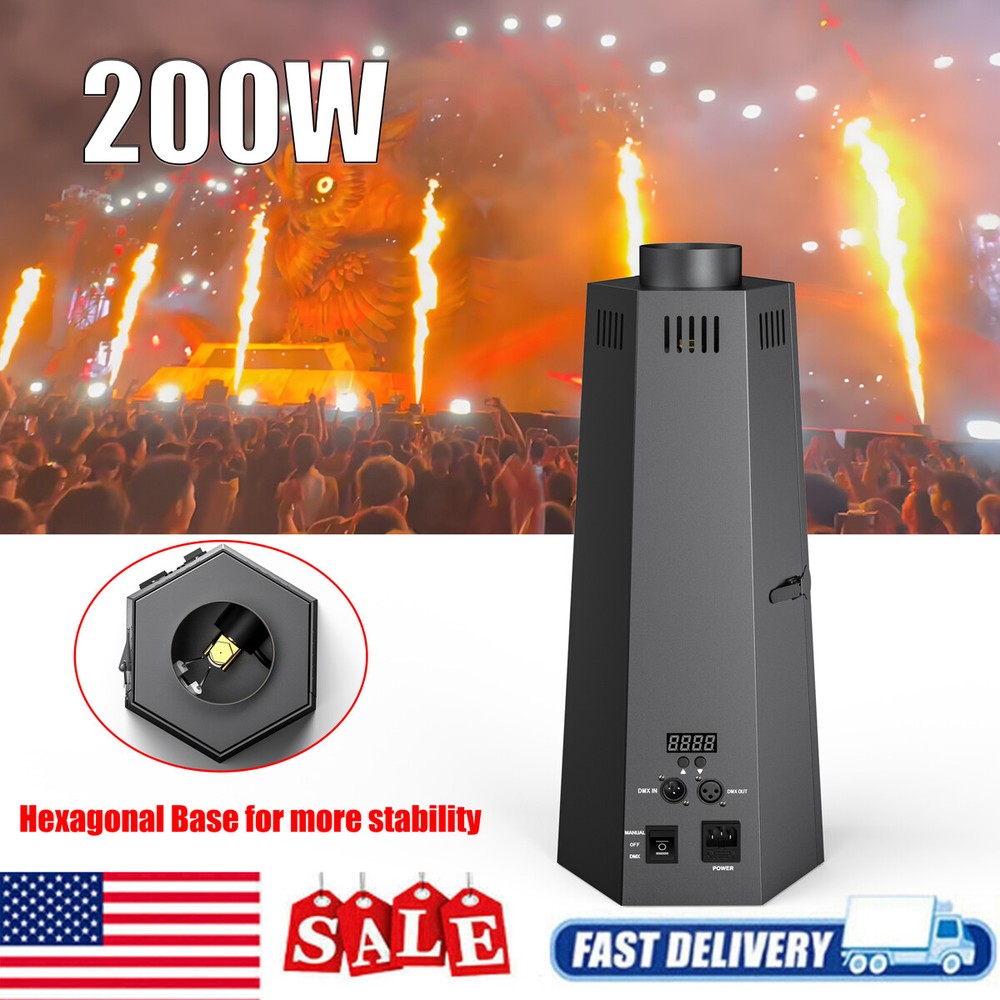 Hexagon Stage Effect Fire ThrowerDMX Flame  Machine Flame Projector DJ Disco Bar