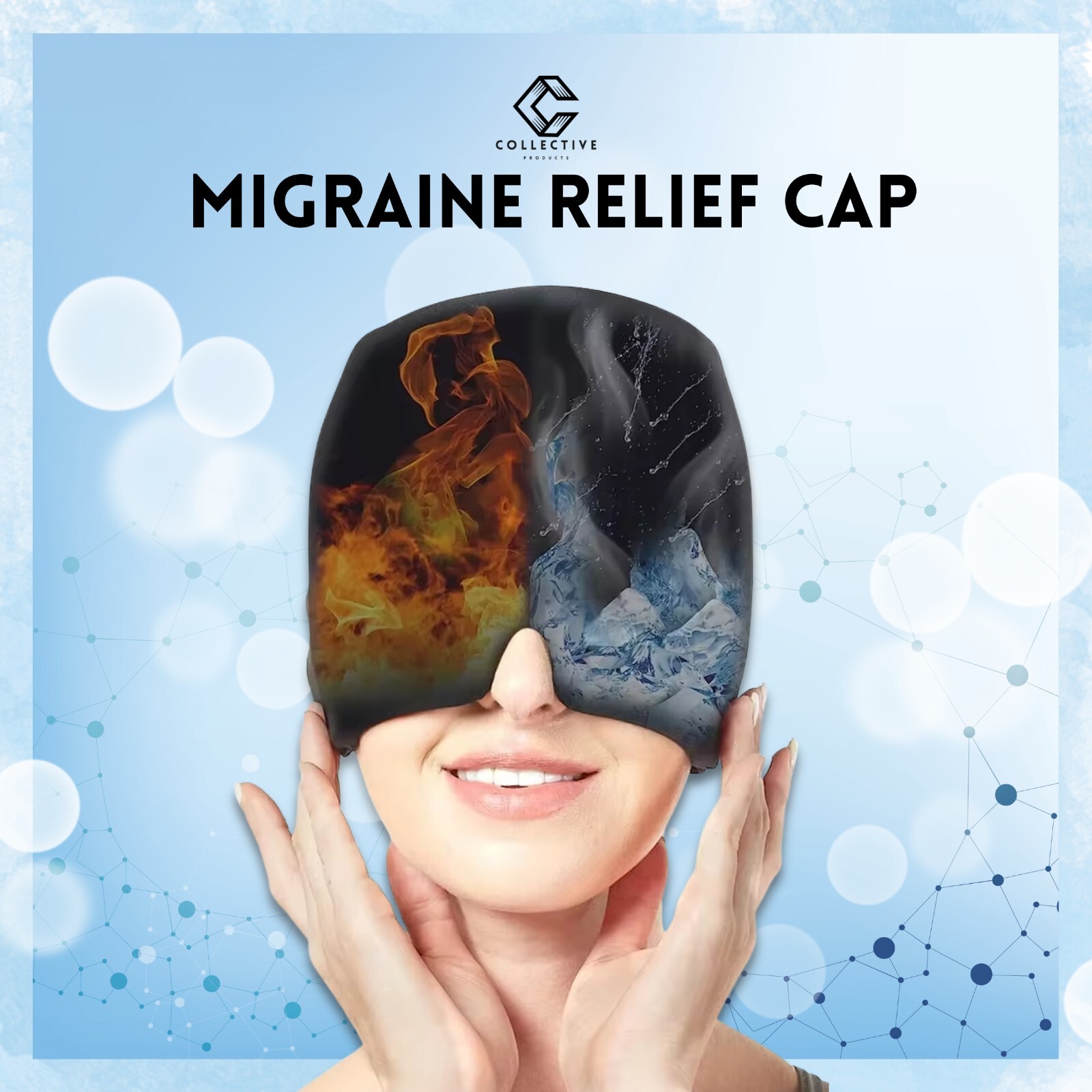 Migraine Relief Cap for Headache Relief – Cooling & Compression Therapy Hat