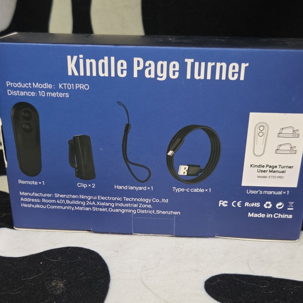 Amazon Kindle KT01 PRO Page Turner Remote Control Accessory Black