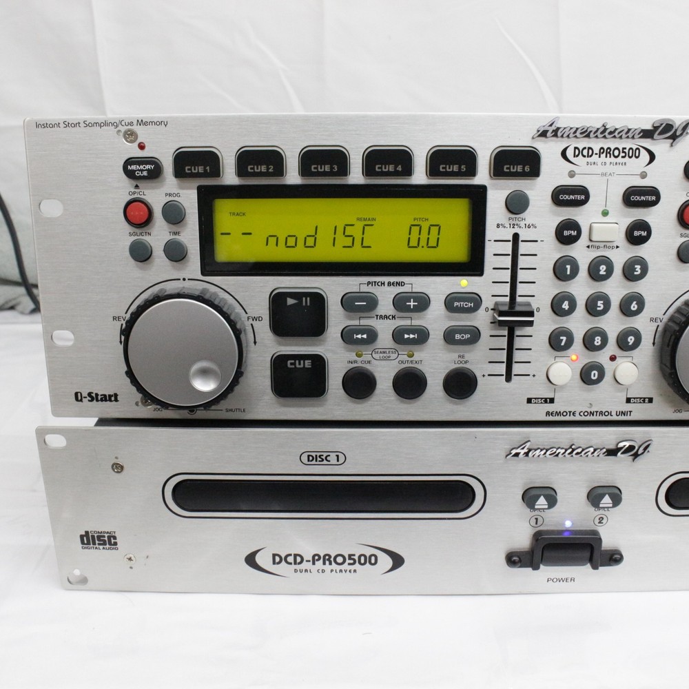 American DJ DCD-PRO500 CD Player And Controller Panel TESTED One Cd Doesn't Open