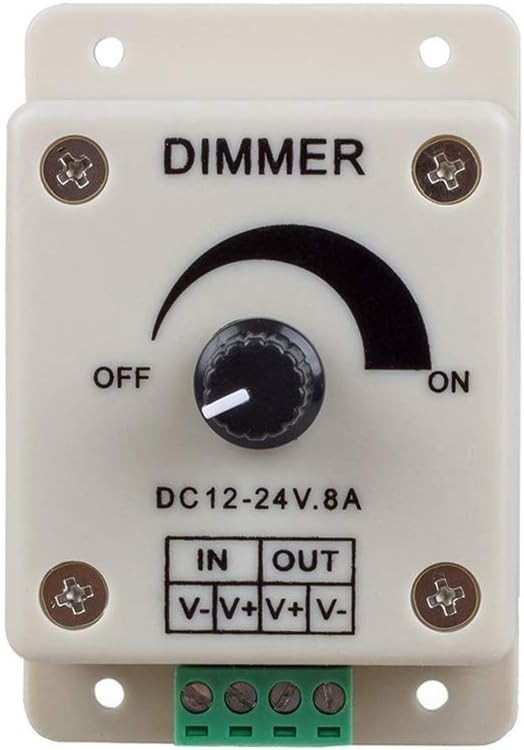 Compact 8A LED Strip Dimmer – 3 Controllers for Effortless Lighting Control