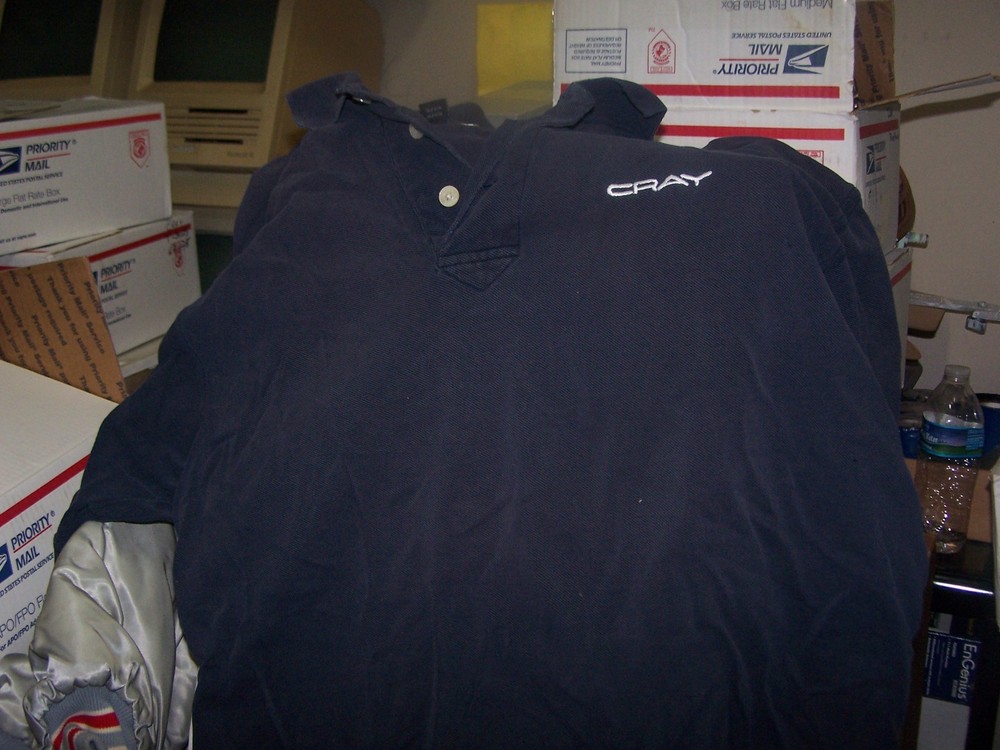 Cray Research Cray Polo Shirt Black  - Size Medium