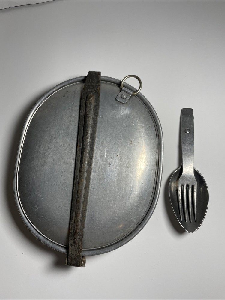 Original 1918 WW1 US ARMY Full Mess Kit Fork/Spoon Dated Excellent Condition