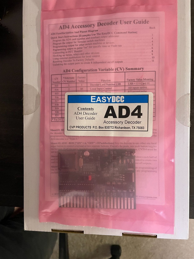 CVP EasyDCC AD4 Accessory Decoder