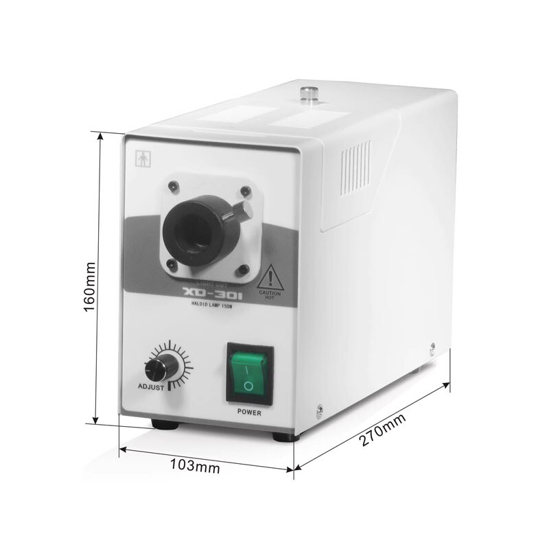XD-301-150W Halogen Cold Light Source Fiber Optic Microscope Light Haloid Lamp