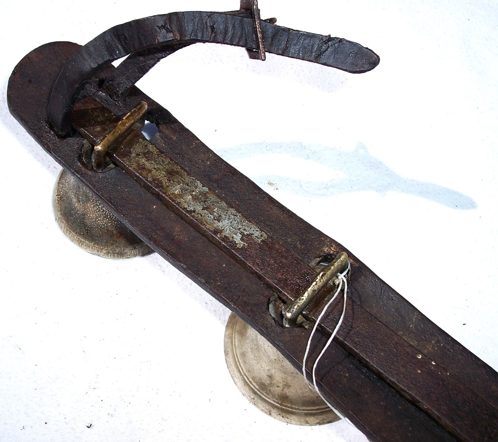 Antique Shaft Sleigh Three Bells Horse Driving Harness Carriage #7