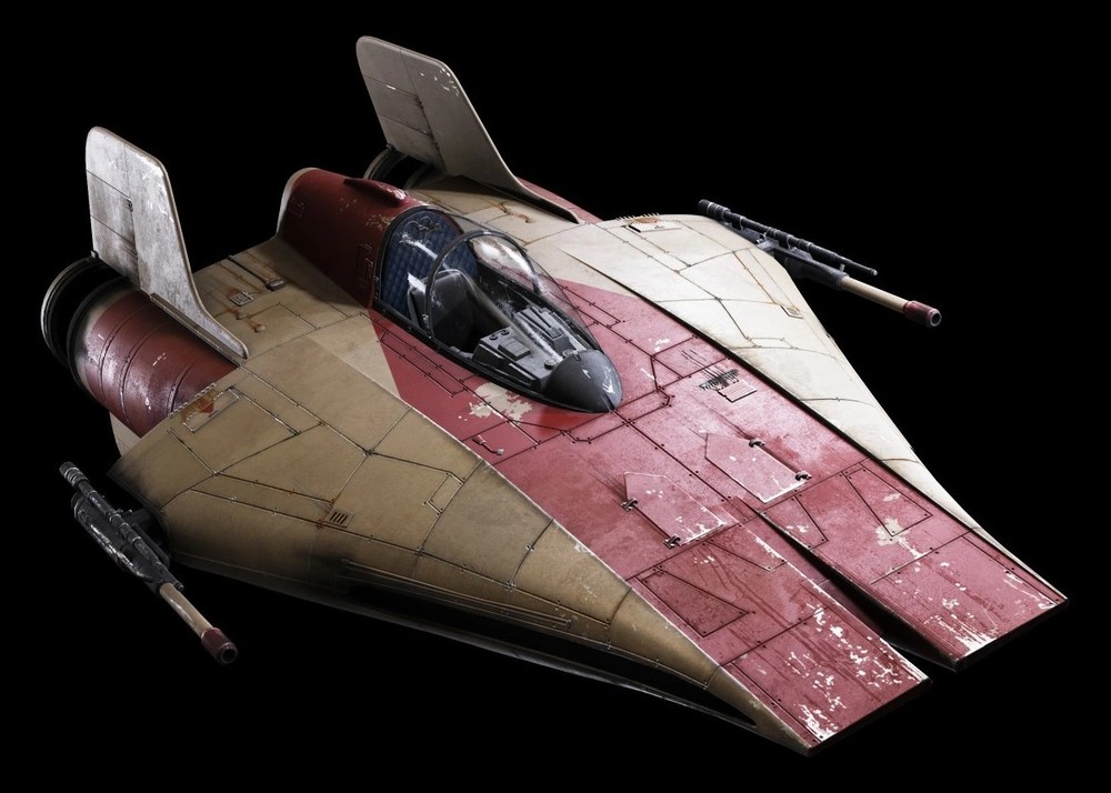 Star Wars A- Wing 3d Resin Print 8"