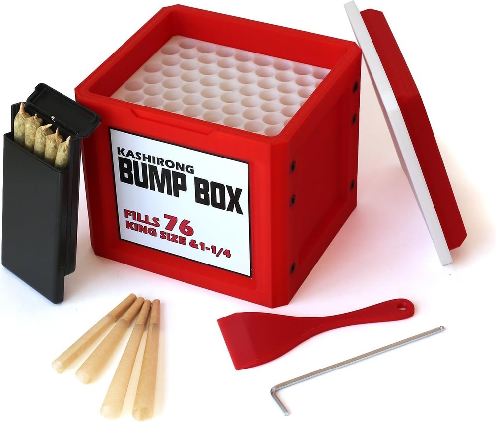 Bump Box - 76 Cone Packer & Filler - Pre-Rolled Cone Machine Stuffer - ....
