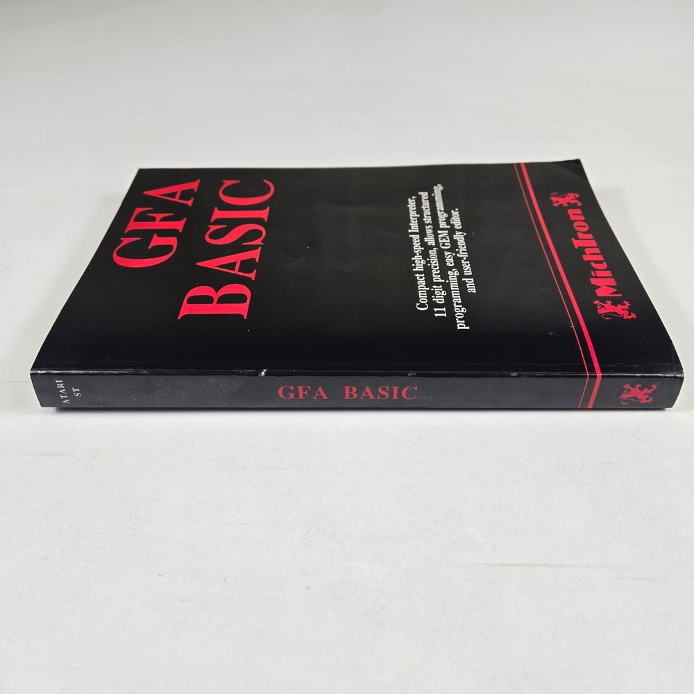 MichTron GFA BASIC Atari ST Programming Language Book 1986 2nd Edition PB