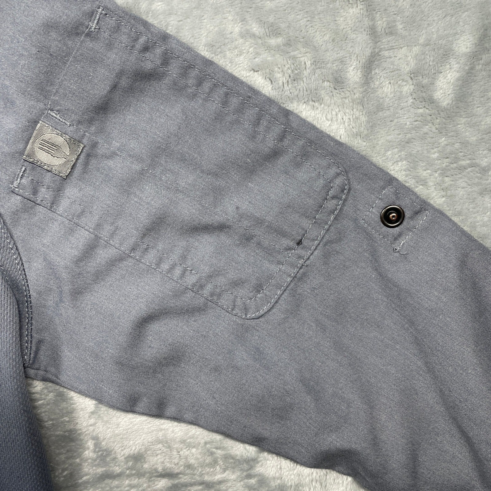 Two Chef Works Gray Chef Coat Kitchen Uniform Full Zip Long Sleeve Workwear Top