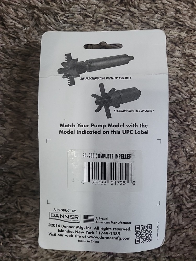 Danner Supreme /PondMaster Model Sp290 Replacememt Impeller Assembly