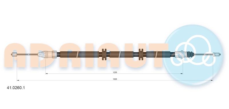 Cable Pull, parking brake ADRIAUTO 41.0260.1