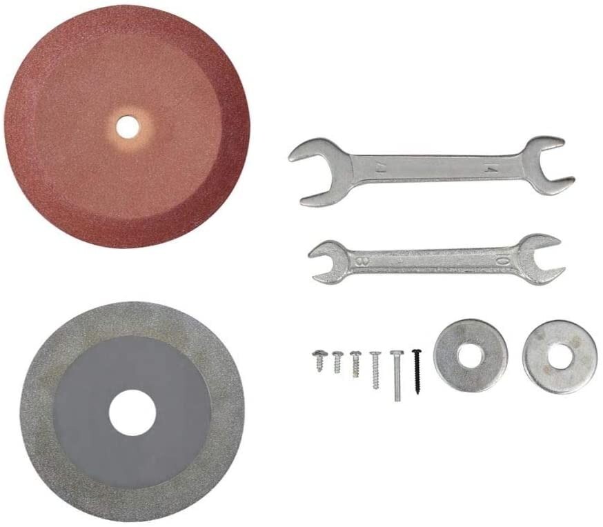 120 Volt Electric Circular Saw Blade Sharpener with Diamond & Emory Wheels