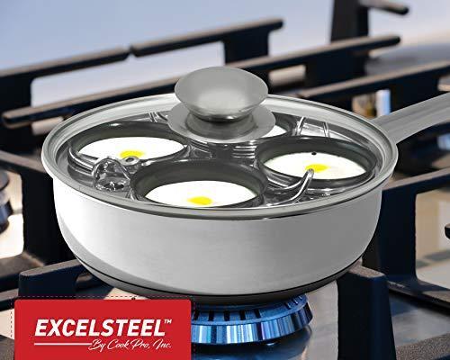 EXCELSTEEL Non Stick Easy Use Rust Resistant Home Kitchen Breakfast Brunch
