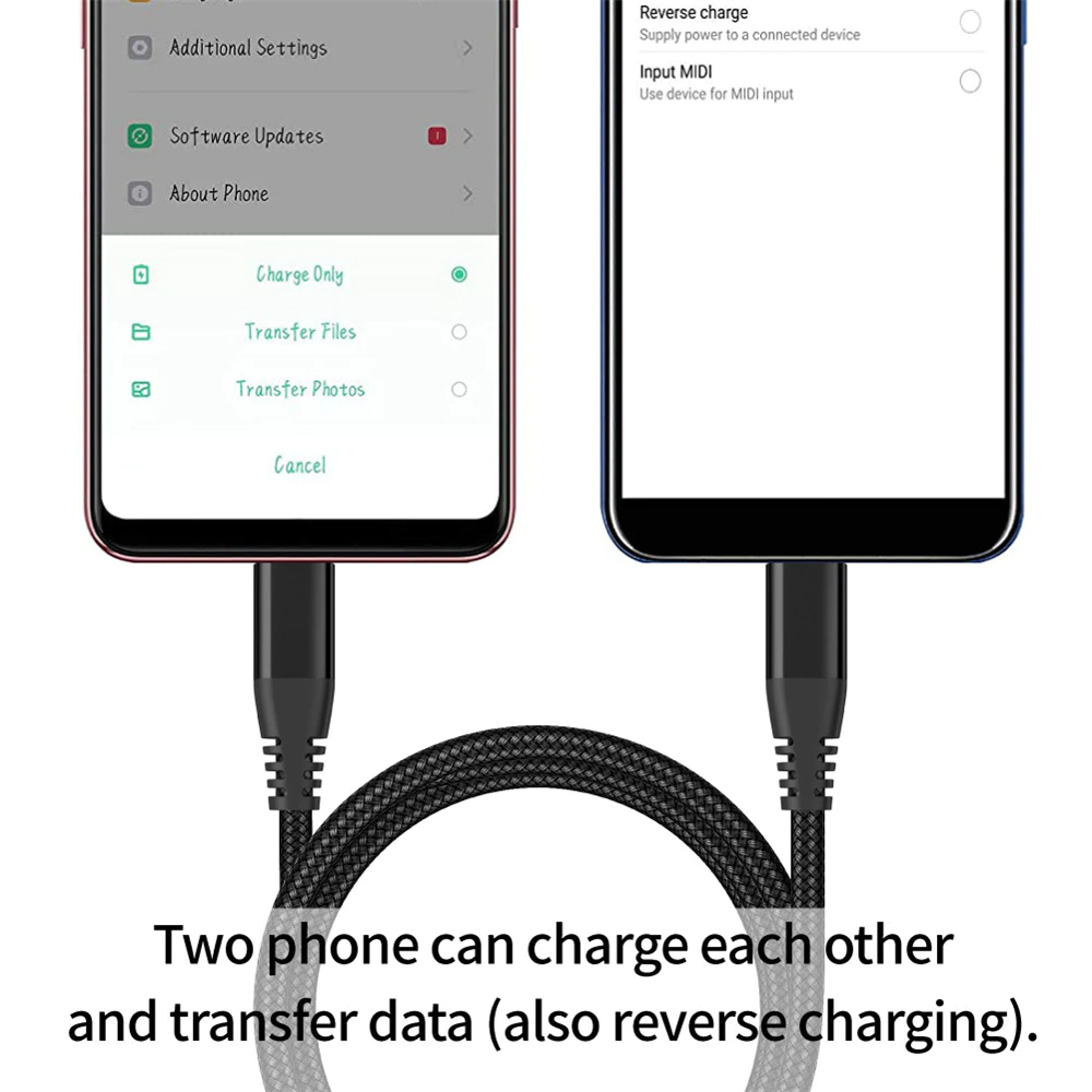 USB-C to USB-C Cable Male Type-C Cable Cord Fast Charger Charging Data Sync