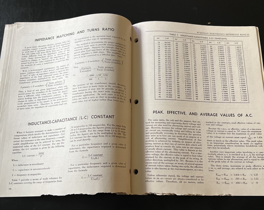 1952 PHILCO Radio home study, electronics reference manual brochure