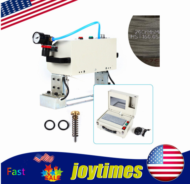 Pneumatic Dot Peen Marking Machine,Vin Code Chassis Number Printer Any Angle Arc