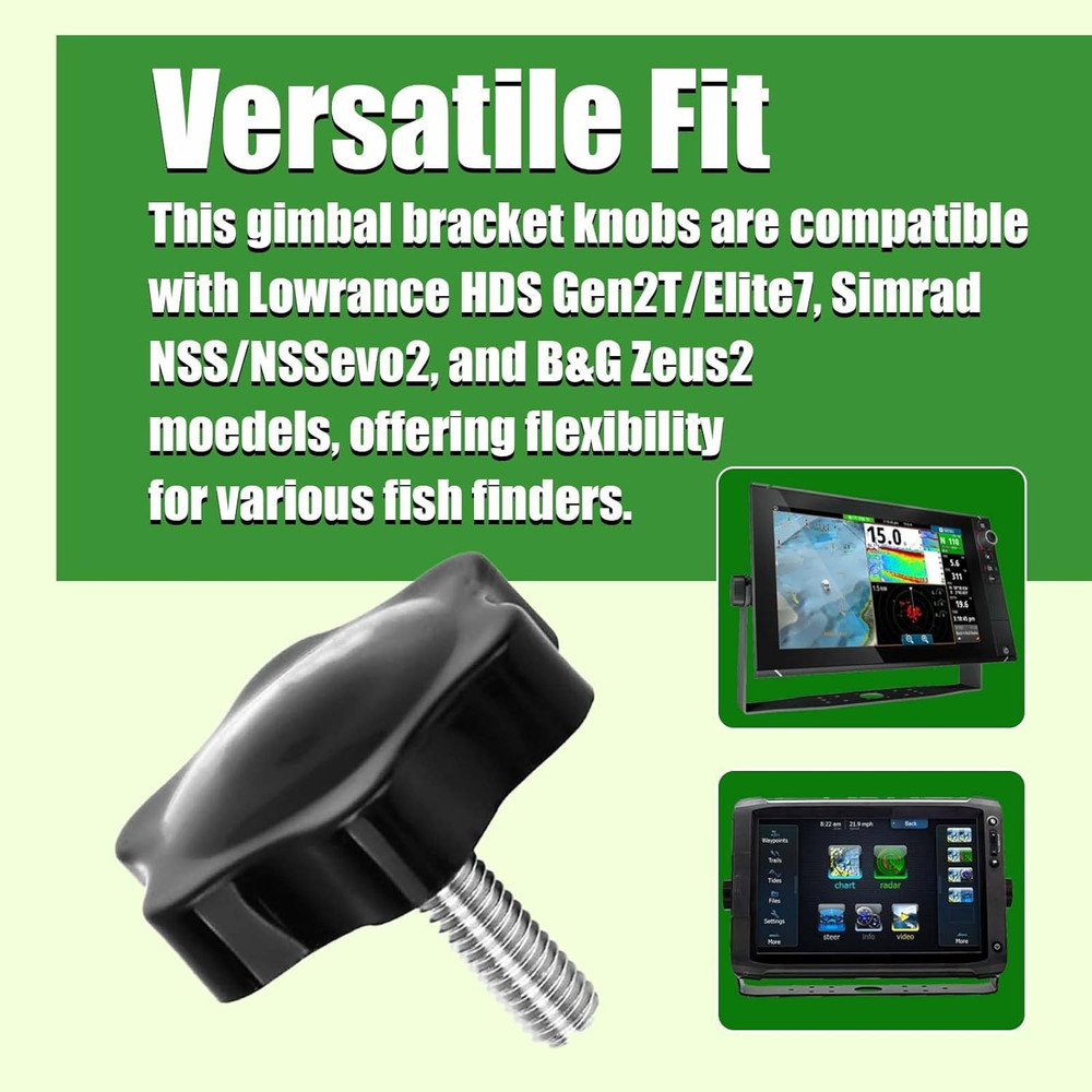 000-10467-001 Gimbal Bracket Knobs Compatible with Lowrance