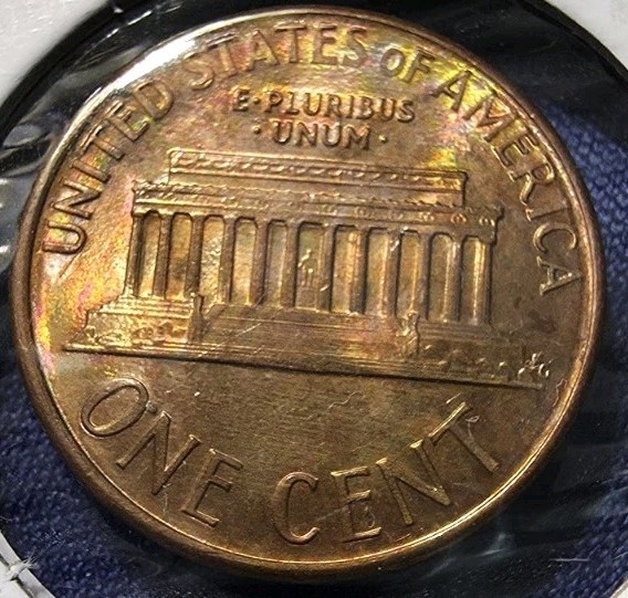 1987 D One cent penny Errors 🔥Slight Toning🔥 BU.