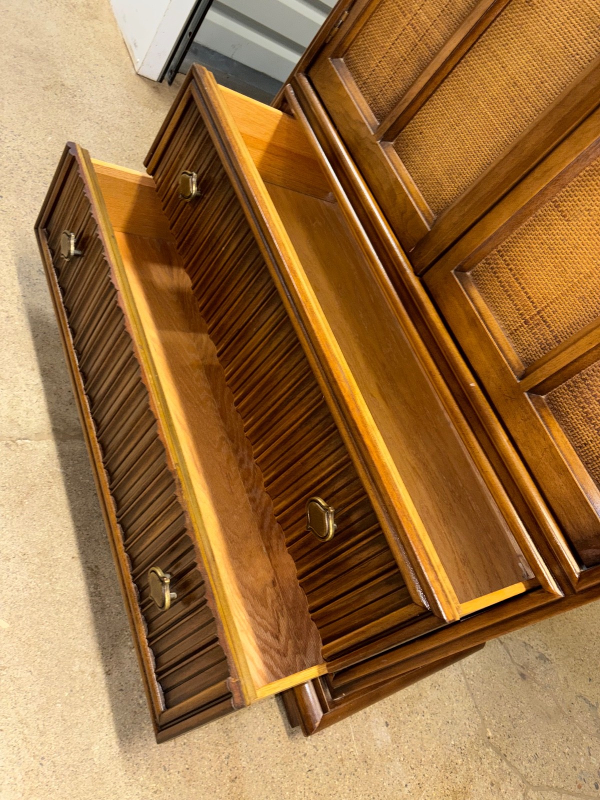 Vintage Mid Century Modern 5 Drawer Gentleman's Chest Armoire by Drexel