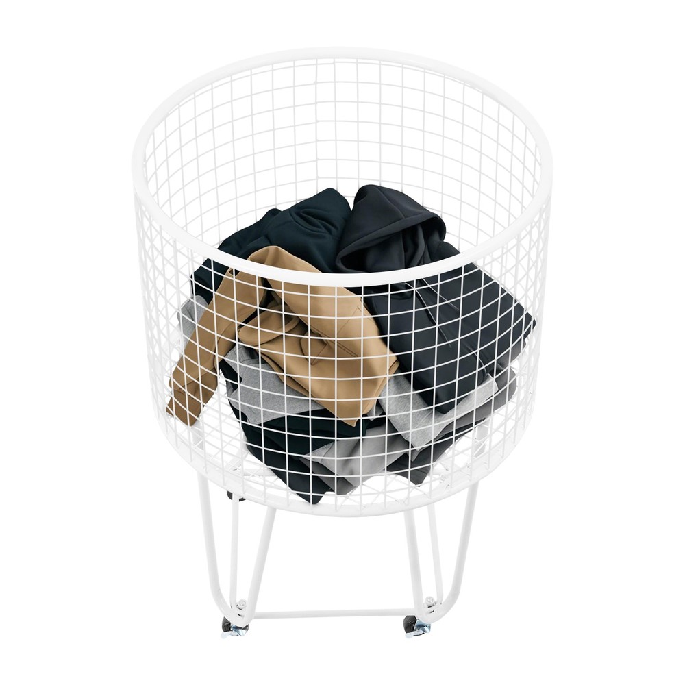 Laundry Basket Storage Cart Laundry Hamper with Wheels Rolling Laundry Hamper