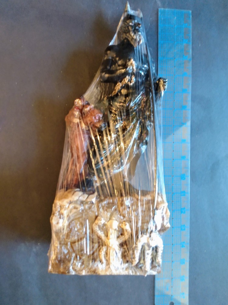 Satan Demon Luzbel Statue With Dogs Black Devil Evil