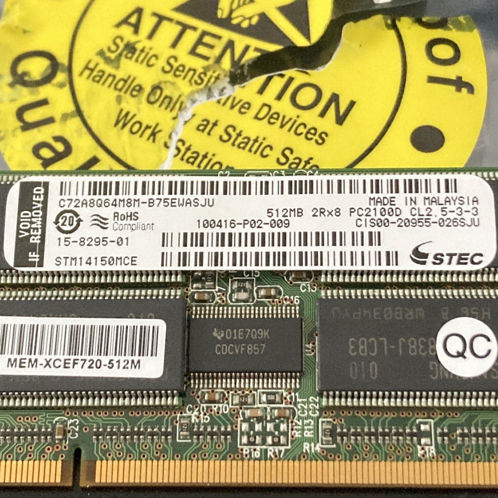 MEM-XCEF720-512M 512MB memory for Cisco DFC3A NEW STEC