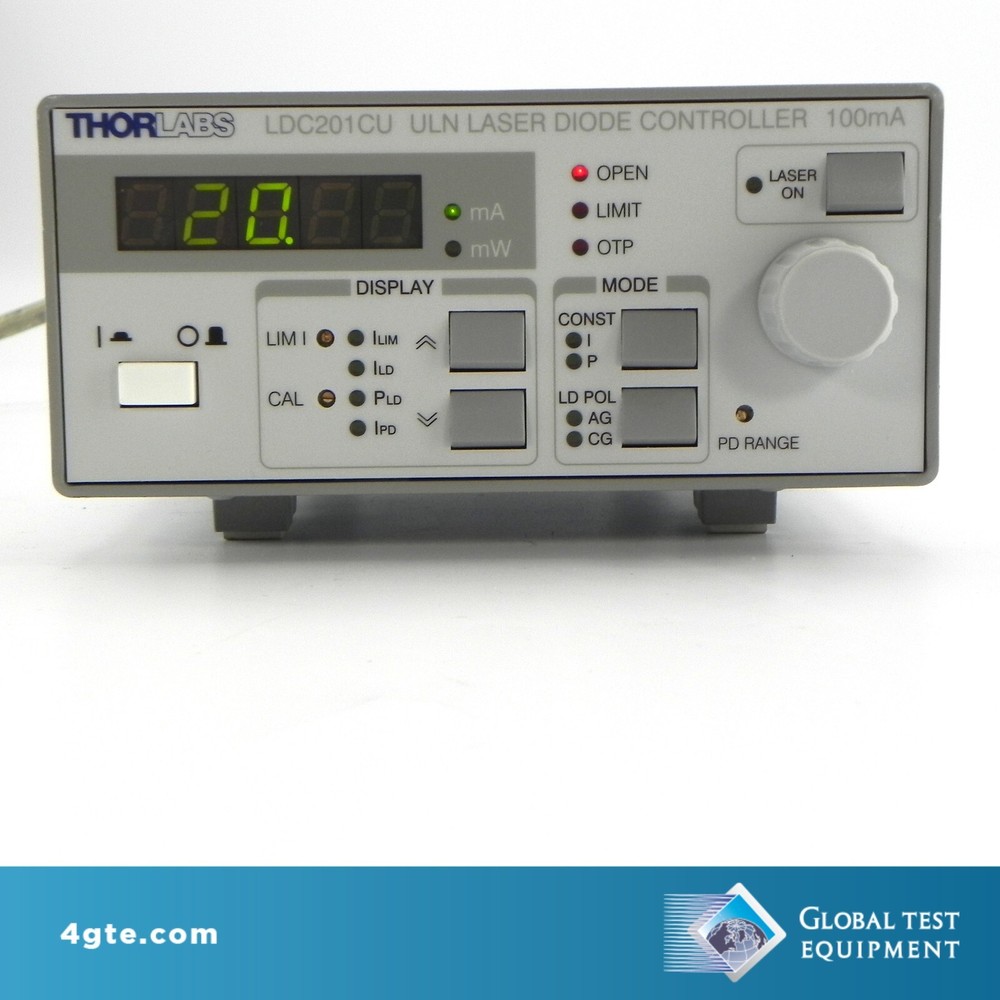 Thorlabs LDC201CU ULN Diode Laser Controller, 100mA