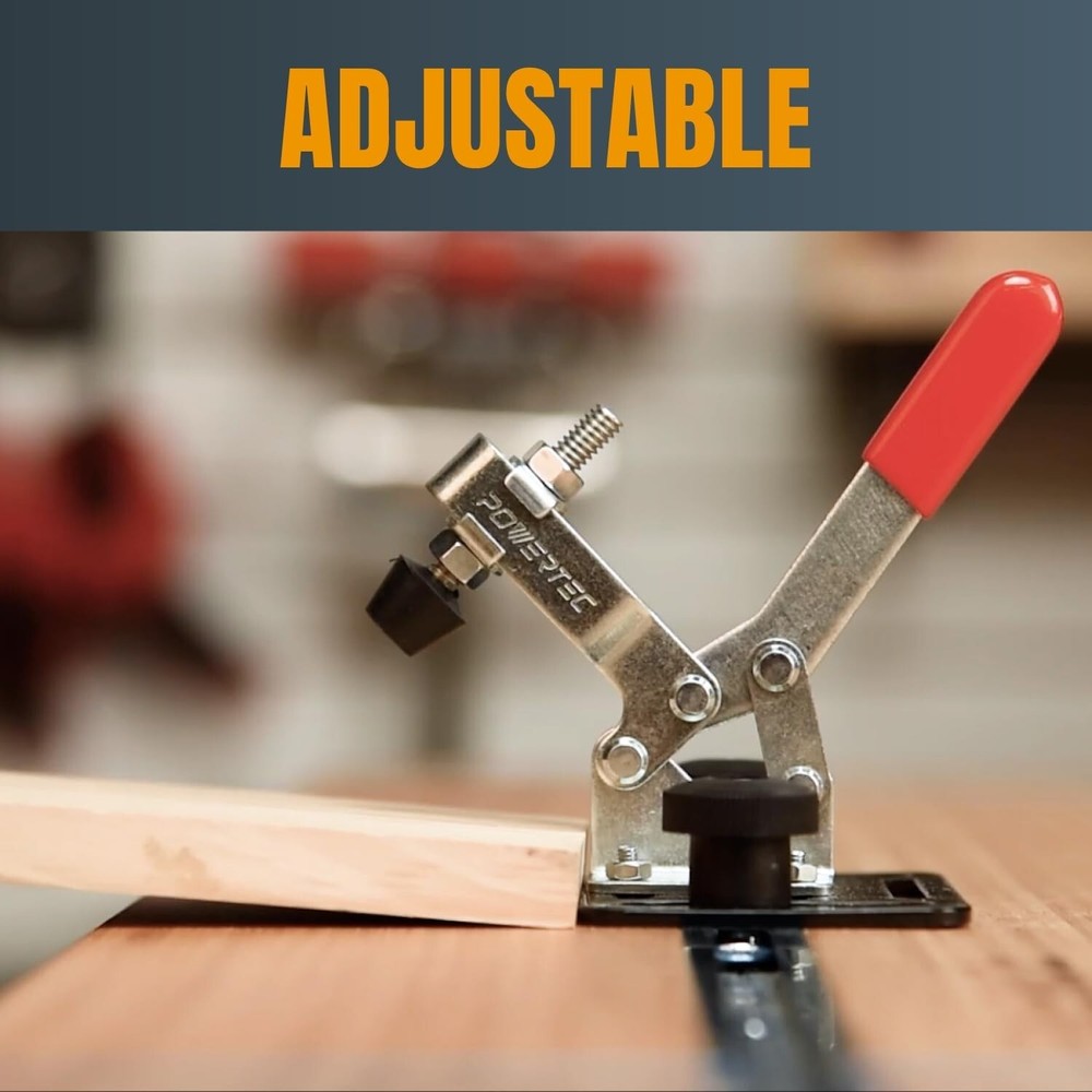 POWERTEC Quick Release Horizontal Toggle Clamp 201B 300lb Holding Capacity 12PK