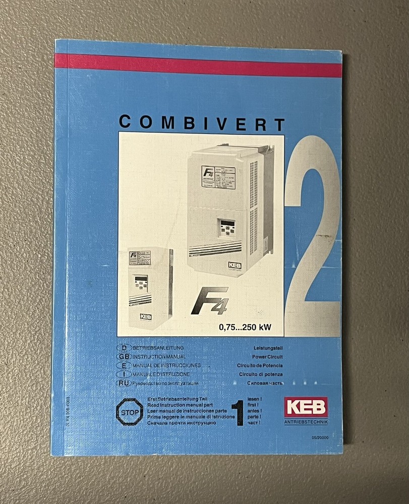 KEB Combivert F4 User Manual Guide