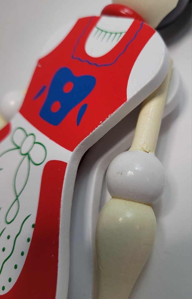 Wooden Pull String Toy Jumping Jack Figure Pull String Marionette