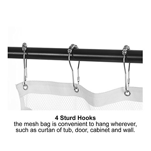 2 Pack Mesh Hanging Caddy Organizer with 6 Pockets, 2 Pack 6-Pocket Mesh