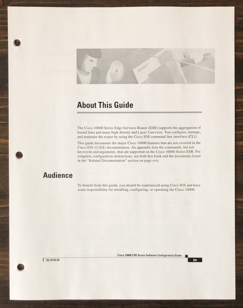 Cisco Systems - Cisco 10000 Series ESR Software Configuration Guide (2001)