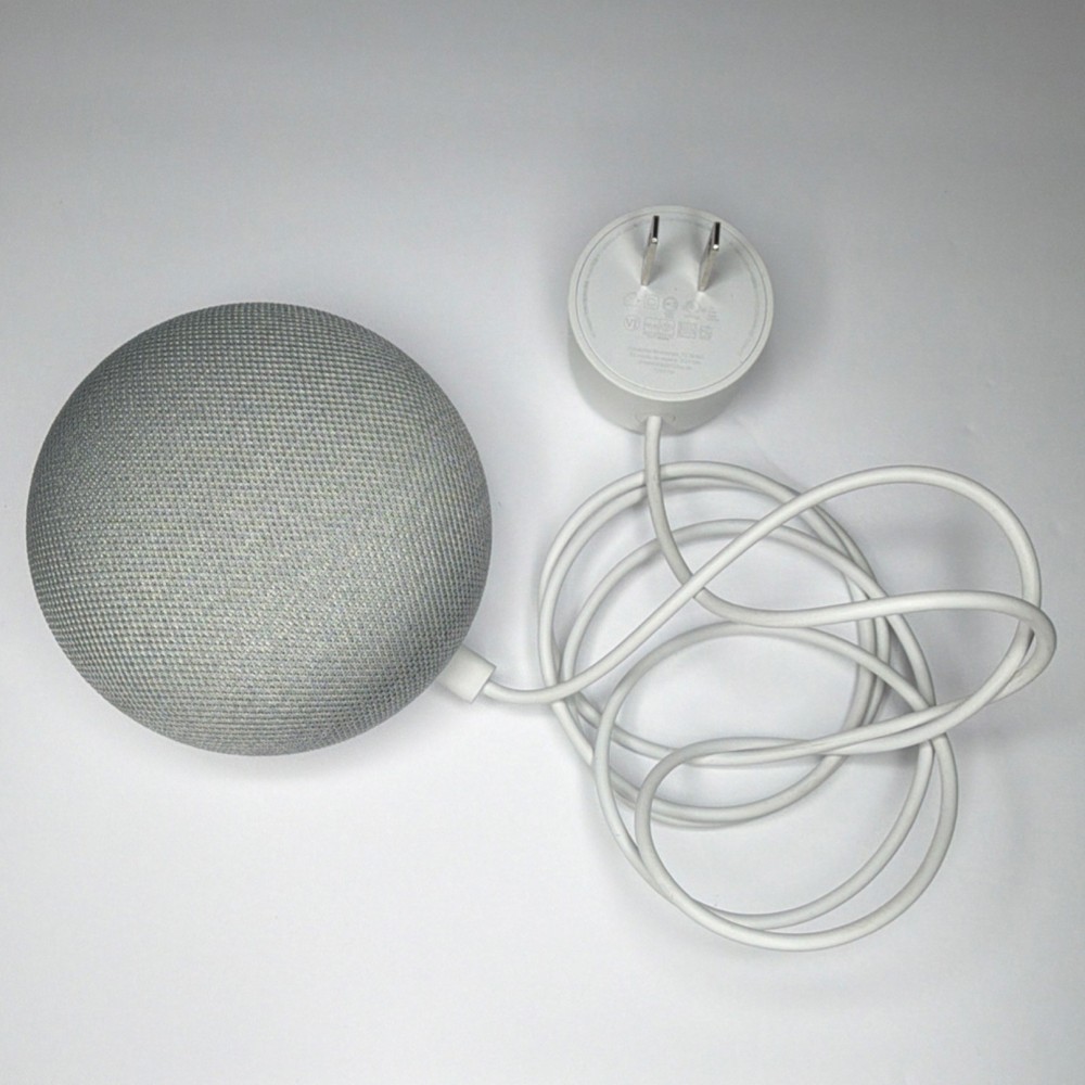 Google HOA Smart Speaker Gray Sphere Wi-Fi Voice Control Type A Plug