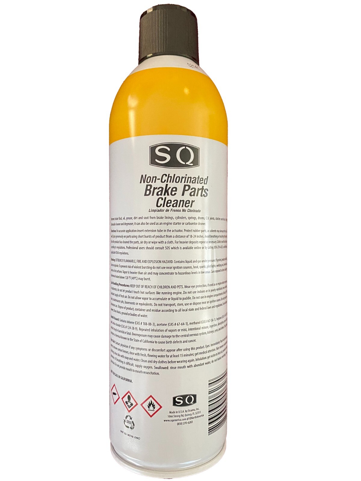 SQ Non Chlorinated Brake Cleaner, 36 pack 14.5 OZ
