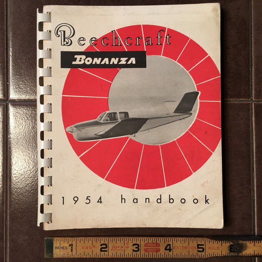 Beechcraft Bonanza E-35 Owner's Handbook Manual.  E35