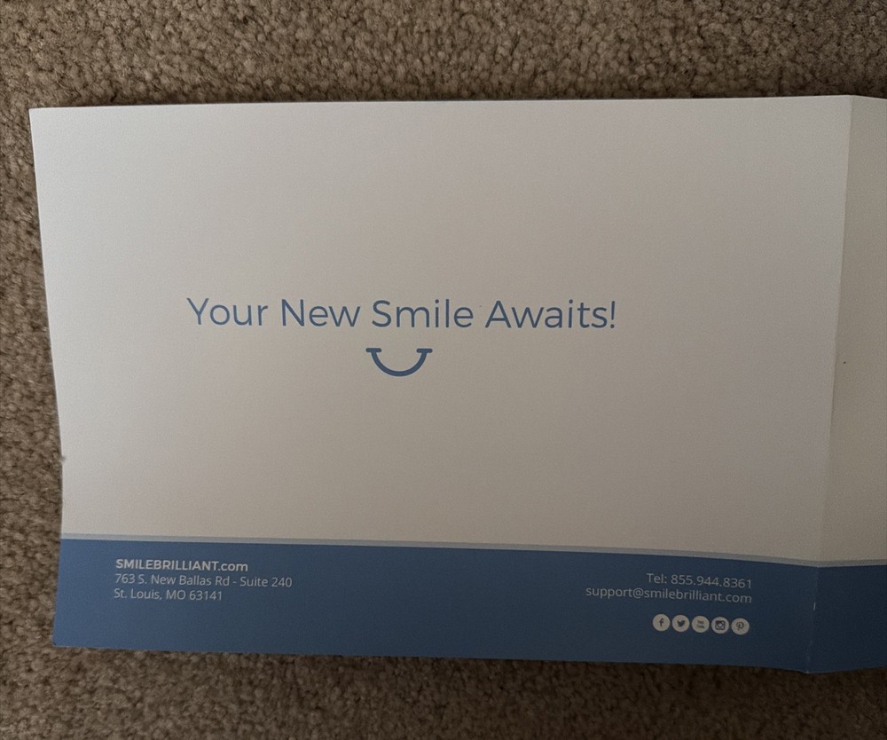 Smile Brilliant Teeth molds, upper & lower for trays w/Base & Catalyst Paste-NEW