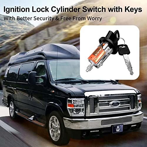 Ignition Lock Cylinder Switch with Keys, Compatible with 1996-2016 924-724