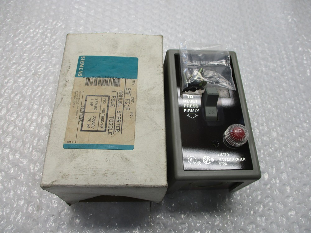 SIEMENS SMFFG1P STARTER 277VAC