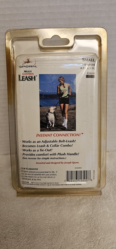 Sporn Multi-Control Multi-Functional Leash - Adjustable - Reflective - Black