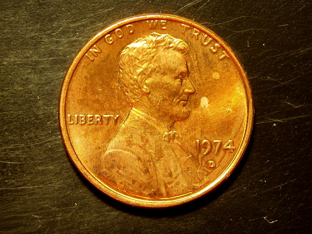 1974-D  UNC  LINCOLN MEMORIAL CENT #6
