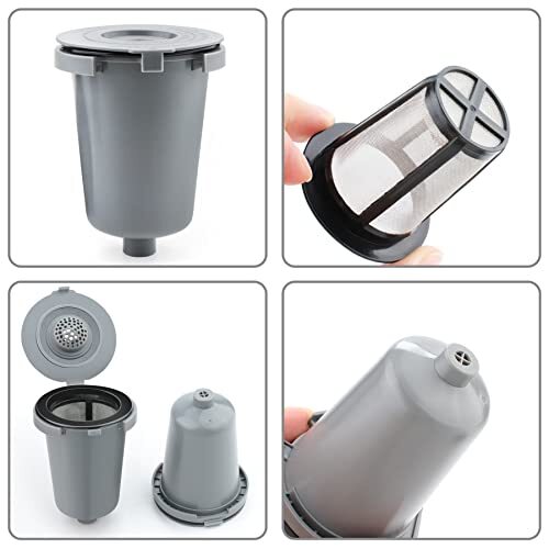 Reusable Filter Cup for Cuisinart Gray (2 Pack