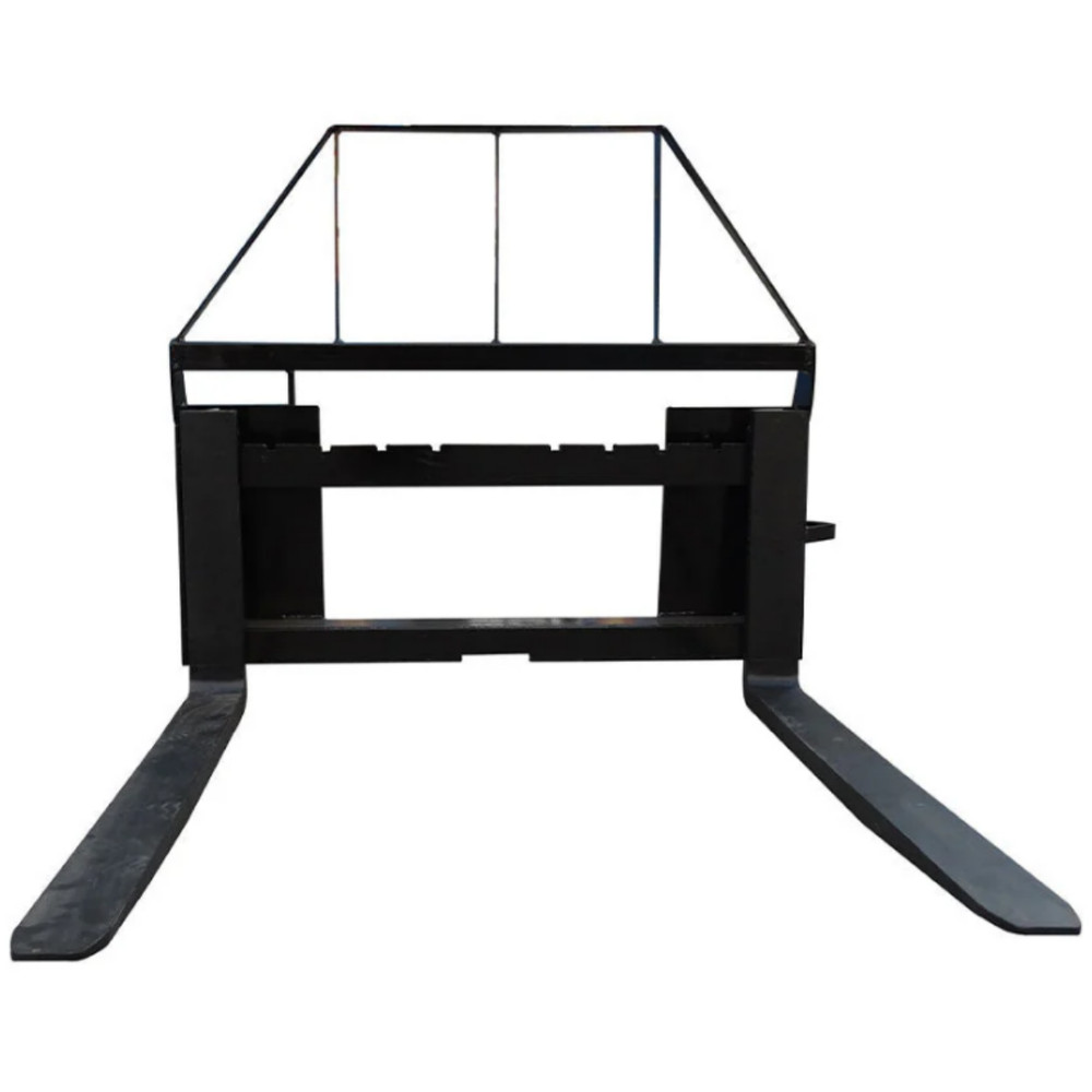 AGT Skid Steer 48'' Pallet Fork Frame Quick Tach Attachments For Standard Loader