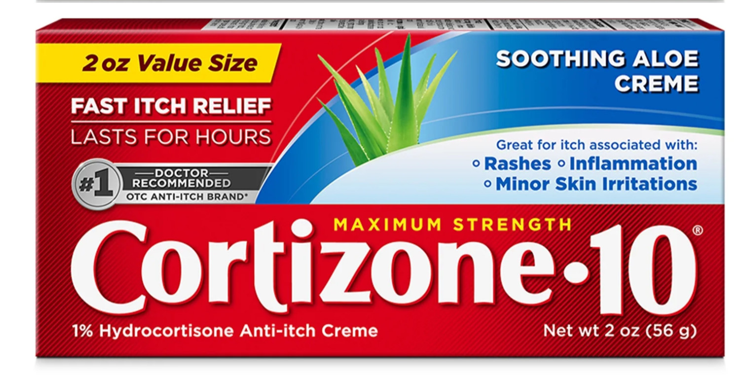 Cortizone 10 Maximum Strength Cream, 1% Hydrocortisone Anti-Itch, 4 oz