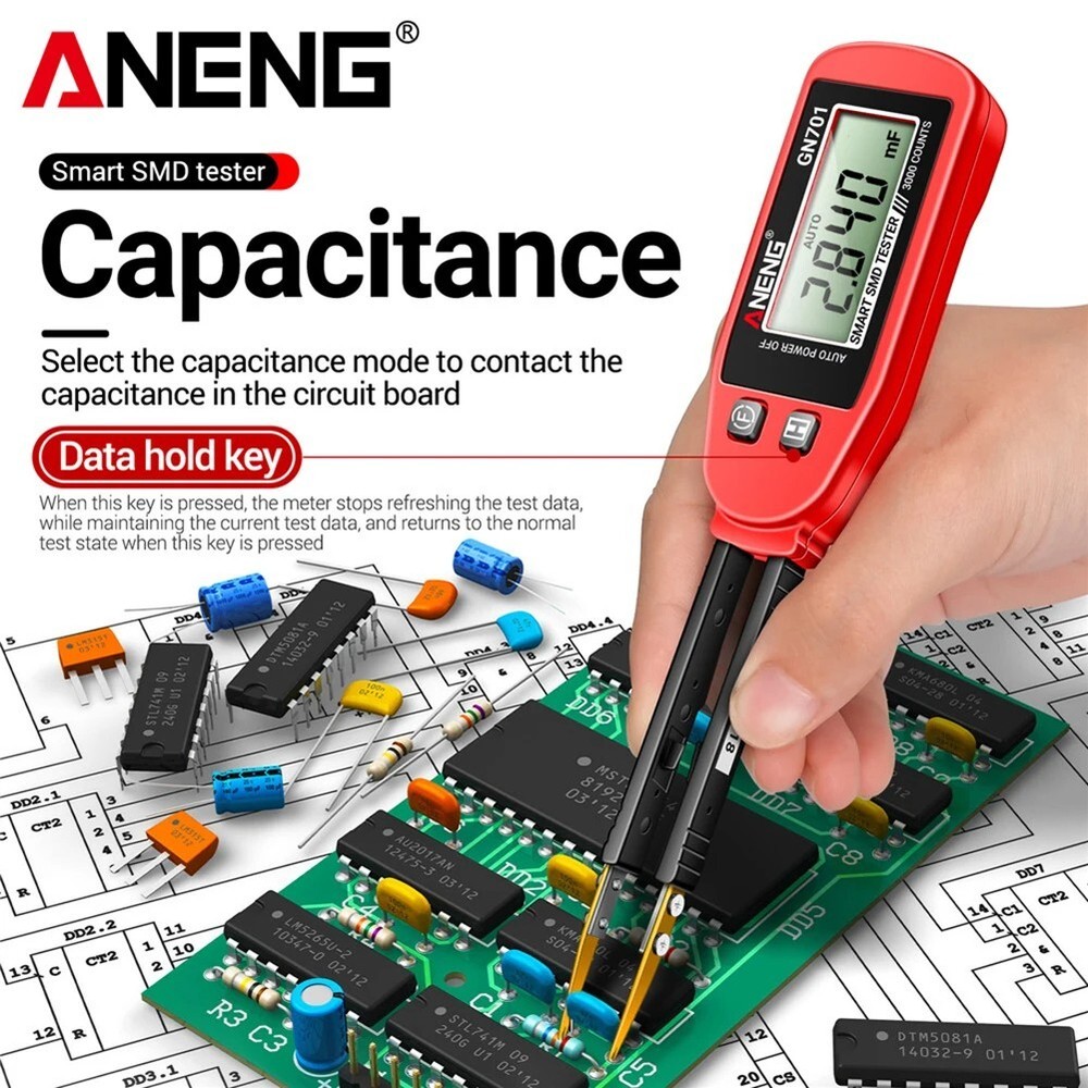 ANENG GN701 SMD Tester Meter Multimeter Auto Component Resistance Capacitance AU