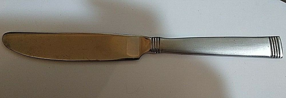 International Palisades Frost Stainless Dinner Knife solid handled