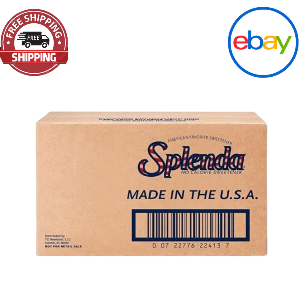 New SPLENDA Zero Calorie Sweetener, 2000 Count Packets
