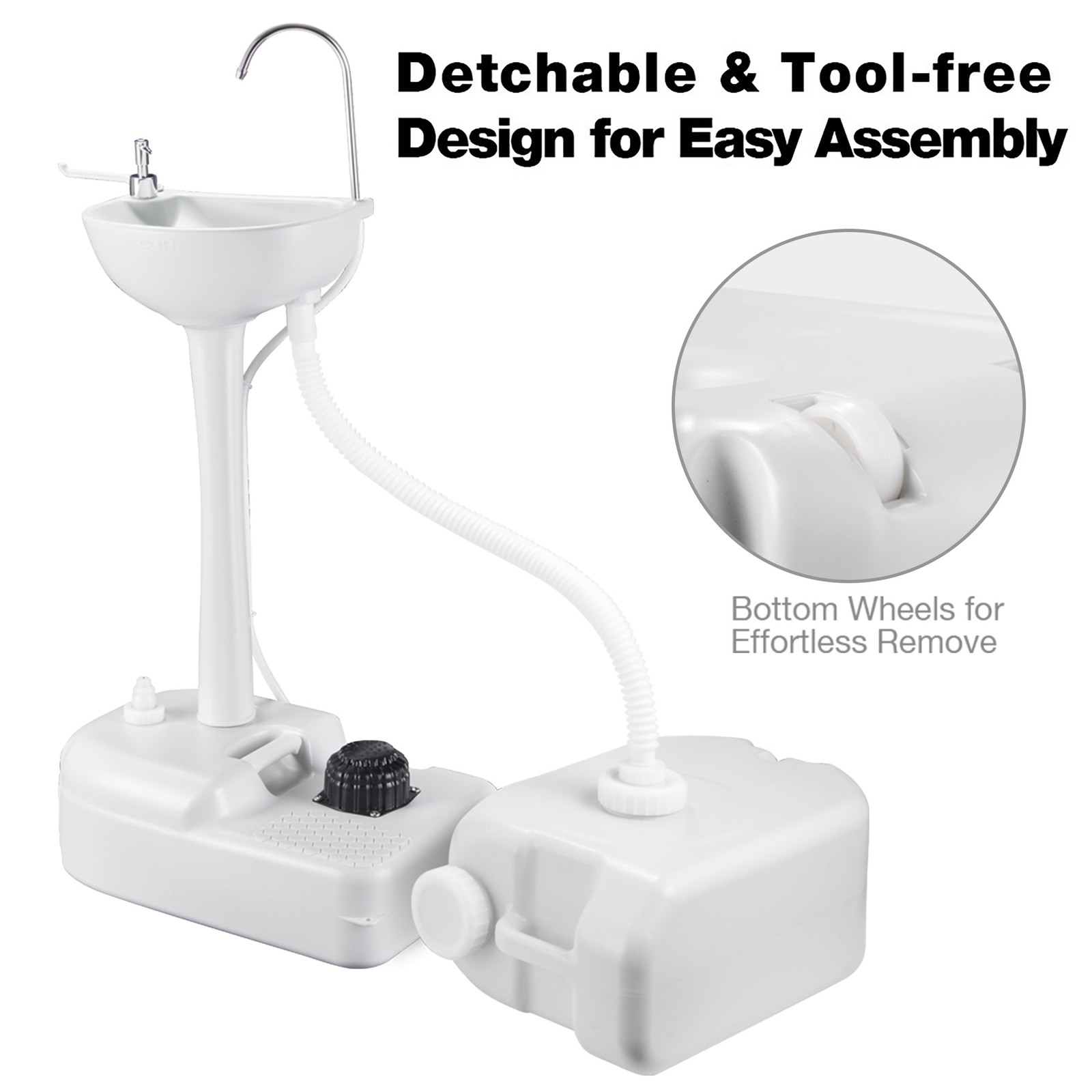 Yescom 17L Portable Camping Sink Hand Wash Stand Tank Station **Closeout**